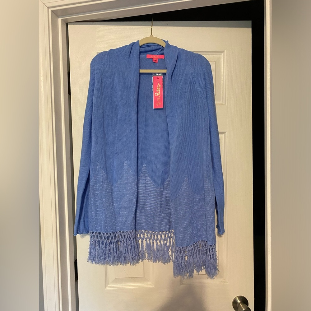 Lilly Pulitzer Tatum Cardigan in Blue Peri